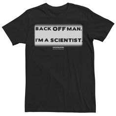 Мужская футболка с рисунком «Охотники за привидениями» Back Off Man с текстовым блоком Licensed Character