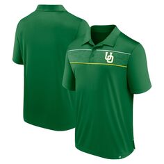 Мужская футболка-поло Defender зеленого цвета с фирменным логотипом Oregon Ducks Fanatics