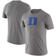 Мужская серая футболка с логотипом Duke Blue Devils Essential Nike