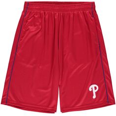 Мужские фирменные красные шорты Philadelphia Phillies Big &amp; Tall в сетку Fanatics