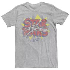 Мужская футболка с нечетким рисунком корабля Star Wars