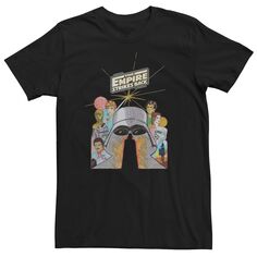 Мужская футболка с иллюстрированным плакатом «Империя наносит ответный удар» Star Wars