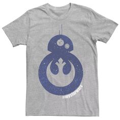 Мужская футболка с рисунком эмблемы Rebel BB-8 Silhouette Fill Star Wars