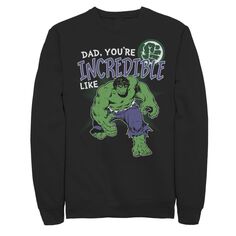 Мужской свитшот ко Дню отца Hulk Incredible Dad Marvel
