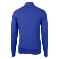 Мужской пуловер Virtue Eco Pique из переработанного материала с молнией в четверть Cutter &amp; Buck, темно-синий