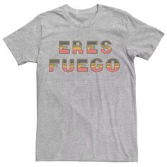 Мужская футболка с цветной надписью Gonzales Eres Fuego Licensed Character