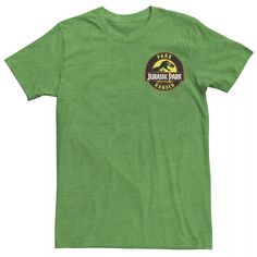 Мужская черная футболка с логотипом Jurassic Park Ranger и графическим значком Licensed Character