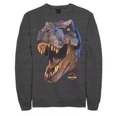 Мужской флисовый пуловер с рисунком «Парк Юрского периода» T-Rex Head Roar Jurassic World