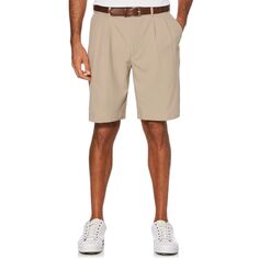 Мужские шорты для гольфа с двойным складками и активным поясом Grand Slam