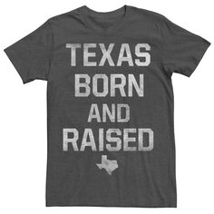 Мужская футболка с выцветшей надписью Texas Born And Raising Licensed Character