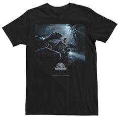 Мужская футболка с плакатом «Мир Юрского периода» и датой выхода Licensed Character