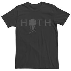 Мужская футболка с надписью и графическим рисунком «Звездные войны» Hoth Probe Droid Licensed Character