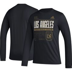 Мужская черная футболка с длинным рукавом LAFC Club DNA adidas