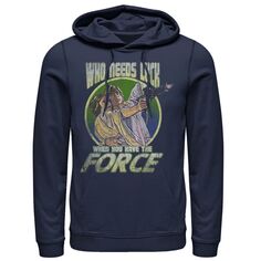 Мужской пуловер с капюшоном и рисунком Luke And Leia Force It Star Wars