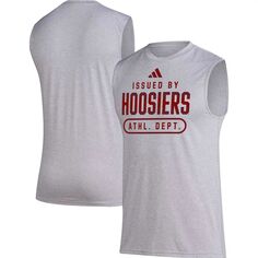 Мужская майка на бретельках для беременных AEROREADY Sideline Indiana Hoosiers Heather Grey Indiana adidas