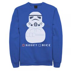Мужской флисовый пуловер с рождественским рисунком Storm Trooper Naughty Snowman Star Wars