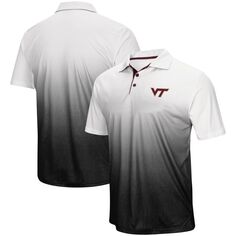 Мужская серая футболка-поло с логотипом Virginia Tech Hokies Magic Team Colosseum