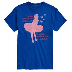 Красивая футболка большая и высокая Мэрилин Монро License, синий
