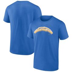 Мужская футболка с логотипом Powder Blue Los Angeles Chargers Chrome Dimension Fanatics