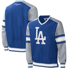 Мужской пуловер-ветровка Royal Los Angeles Dodgers Yardline Starter