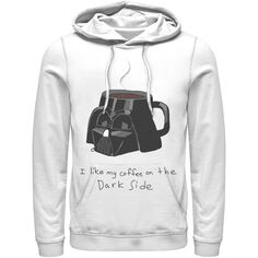 Мужская кружка «Звездные войны Дарт Вейдер» с капюшоном «I Like My Coffee On The Dark Side» Licensed Character, белый