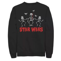 Мужской флисовый пуловер с рисунком Vader Troopers Bats And Skeletons Star Wars