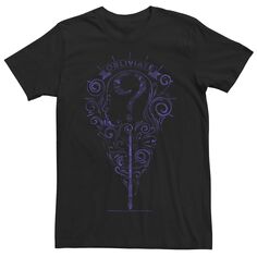 Мужская фиолетовая футболка с логотипом Deathly Hallows Obliviate, Black Licensed Character, черный