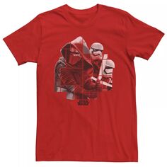 Мужская футболка с вырезами и рисунком «Звездные войны», Красная Star Wars, красный