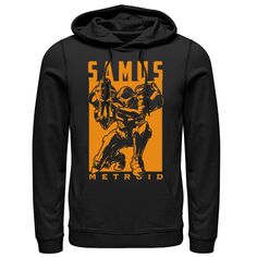 Мужской пуловер с капюшоном Samus Metroid Licensed Character