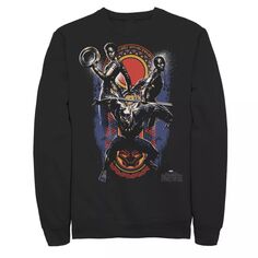Мужской флисовый пуловер с рисунком Black Panther Movie Warrior Trio Marvel
