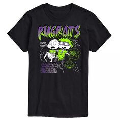 Футболка с рисунком Big &amp; Tall Rugrats Nickelodeon, черный