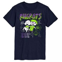 Футболка с рисунком Big &amp; Tall Rugrats Nickelodeon, синий