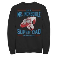 Мужской свитшот The Incredibles Mr. Super Dad Metroville Disney / Pixar