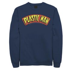 Мужской свитшот с плакатом и логотипом Plastic Man, Blue DC Comics, синий