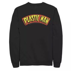 Мужской свитшот с плакатом и логотипом Plastic Man, Black DC Comics, черный