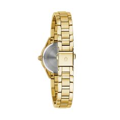 Женские золотистые часы с бриллиантами - 97P150 Bulova
