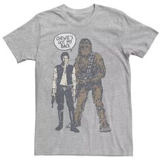 Мужская футболка с рисунком Han Chewie&apos;s Got My Back Star Wars