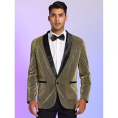 Мужские спортивные пальто с пайетками, блестящий свадебный пиджак с шалью и лацканами на одной пуговице Lars Amadeus