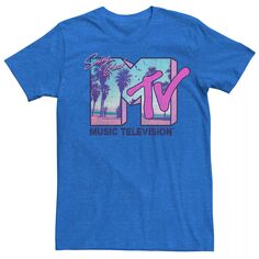 Мужская футболка с логотипом MTV Beach Spring Break Licensed Character