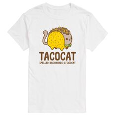 Мужская футболка Big &amp; Tall Tacocat с обратным рисунком и надписью License