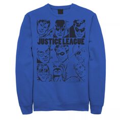 Мужской свитшот с плакатом «Лига справедливости», групповой снимок DC Comics
