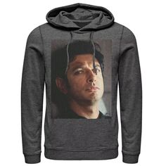 Мужской пуловер с капюшоном и рисунком «Парк Юрского периода» Jeff Goldblum Stare Licensed Character