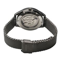 Мужские автоматические часы с титановым сетчатым ремешком - 16743-377 BERING, серый