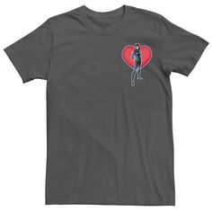 Мужская футболка Avengers Black Widow Heart Marvel