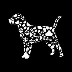 Отпечатки собачьих лапок — мужская толстовка с капюшоном Word Art LA Pop Art, серый