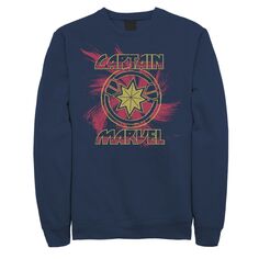 Мужской свитшот с логотипом Captain Splatter Marvel