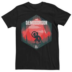 Мужская футболка Dungeons &amp; Dragons The Demogorgan с шестигранным плакатом Licensed Character