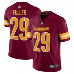 Мужская бордовая майка Kendall Fuller Washington Commanders Vapor Limited Nike