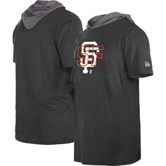 Мужская черная футболка с капюшоном San Francisco Giants Team New Era