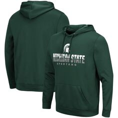 Мужской зеленый пуловер с капюшоном Michigan State Spartans Lantern Colosseum